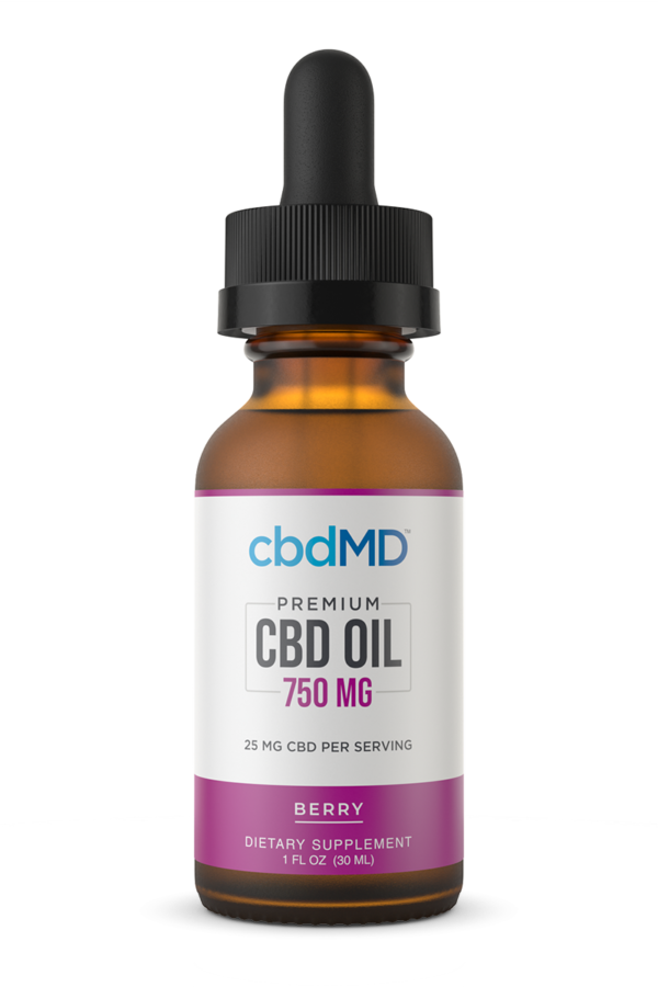 cbdMD Broad Spectrum CBD Drops - Berry Flavor