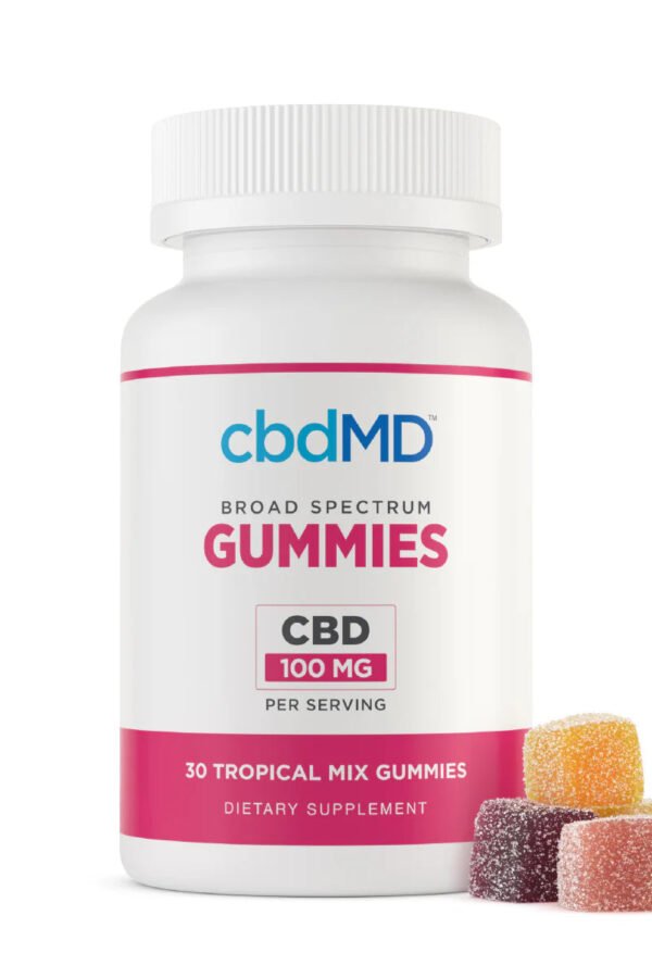 cbdMD Broad Spectrum CBD PM Sleep Gummies Raspberry - 750MG, 60ct