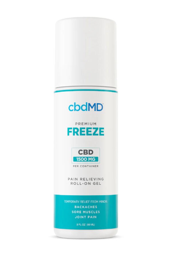 cbdMD CBD Freeze Pain Relief Roller w Menthol & Tea Tree Oil