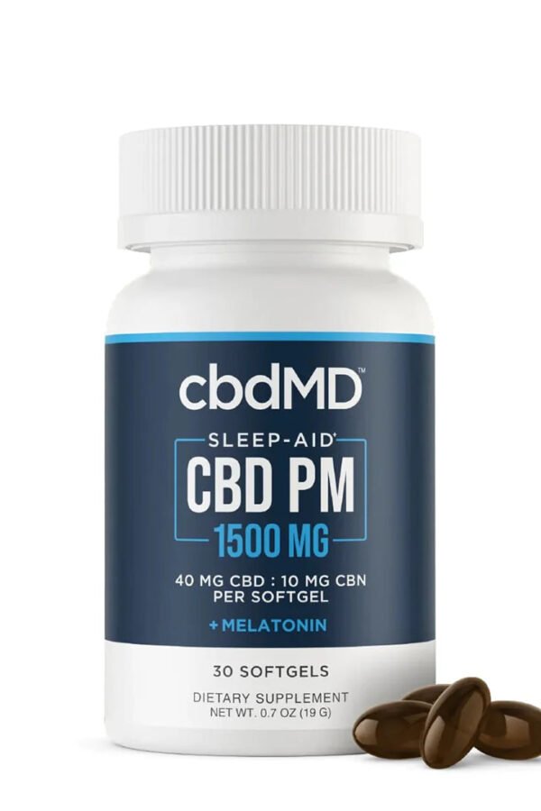 cbdMD CBD Sleep Softgels - 1500MG (Broad or Full Spectrum)