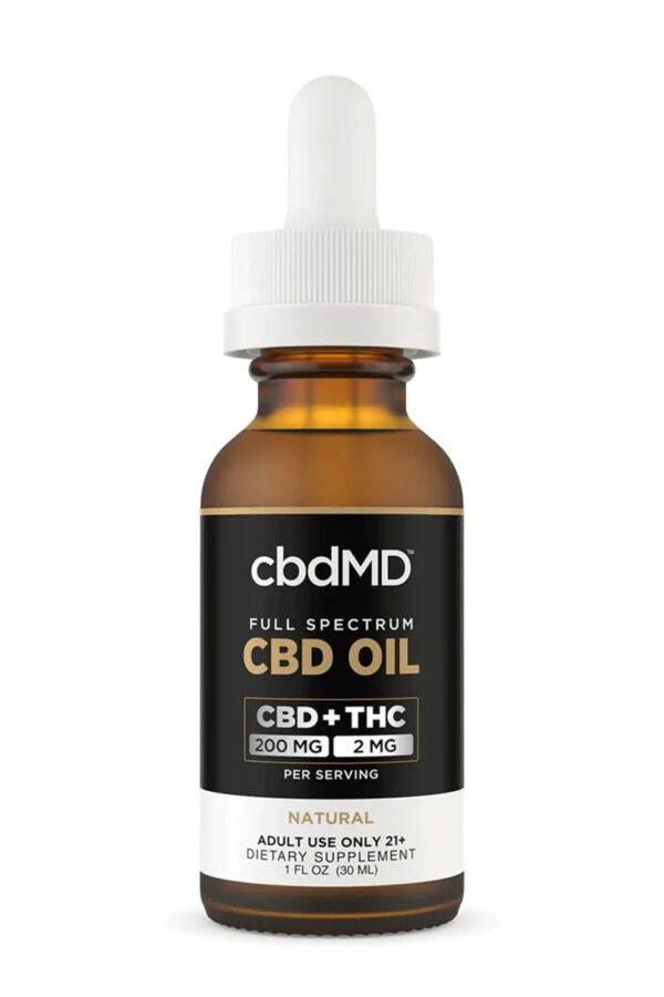 cbdMD Full Spectrum CBD Oil Tinctures - Natural