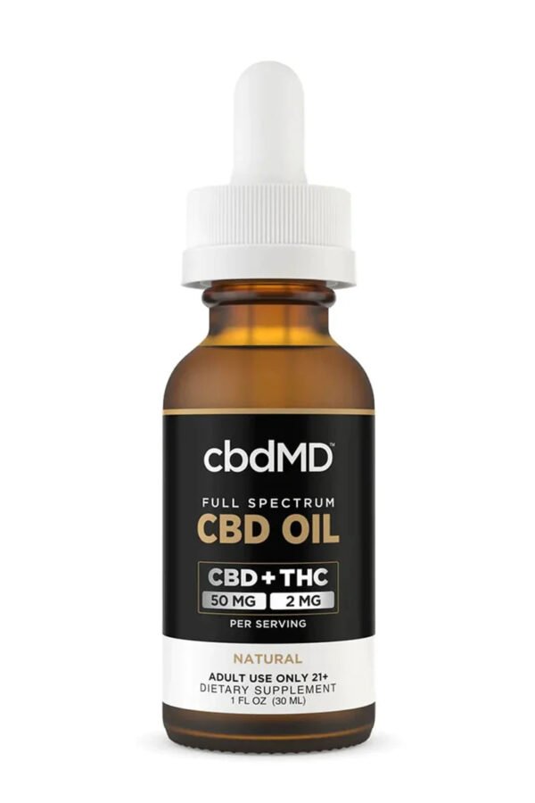 cbdMD Full Spectrum CBD Oil Tinctures - Natural