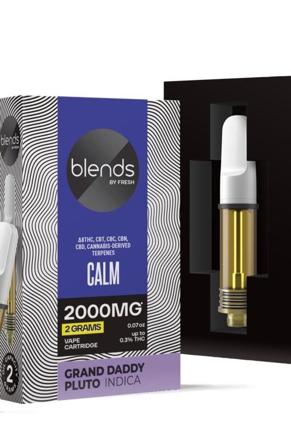 Calm Blend - 2000mg Vape Cart - Indica - 2ml - Blends by Fresh