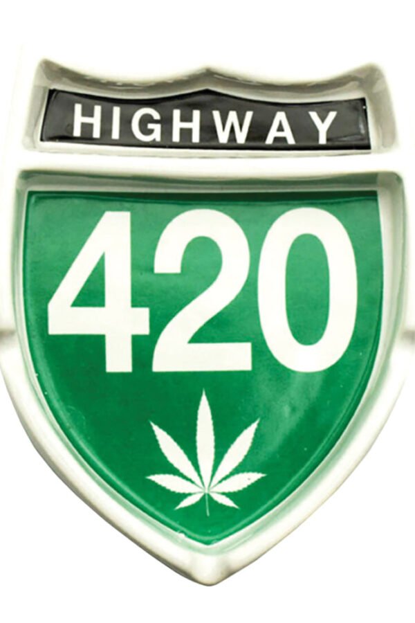 Highway 420 Ceramic Ashtray