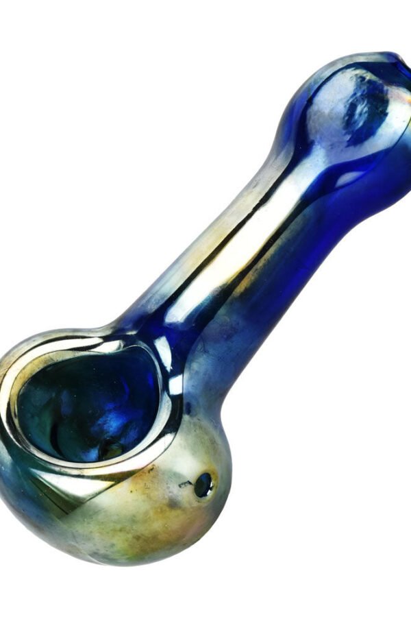 Oil Slick Lightweight Glass Spoon Pipe