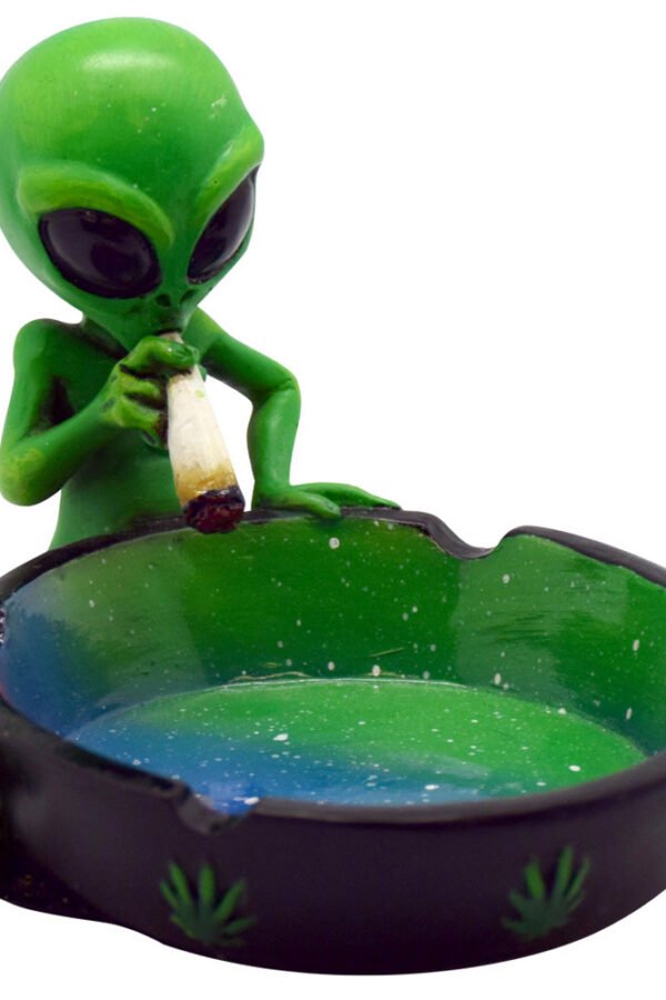 Smoking Alien Polyresin Ashtray