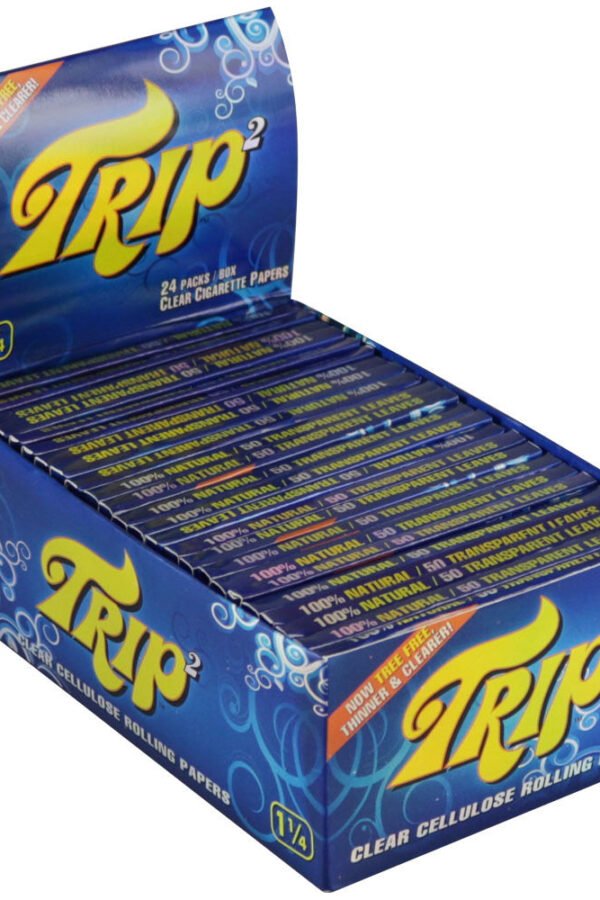 Trip2 Clear Rolling Papers - 1 1/4"" - 24PK