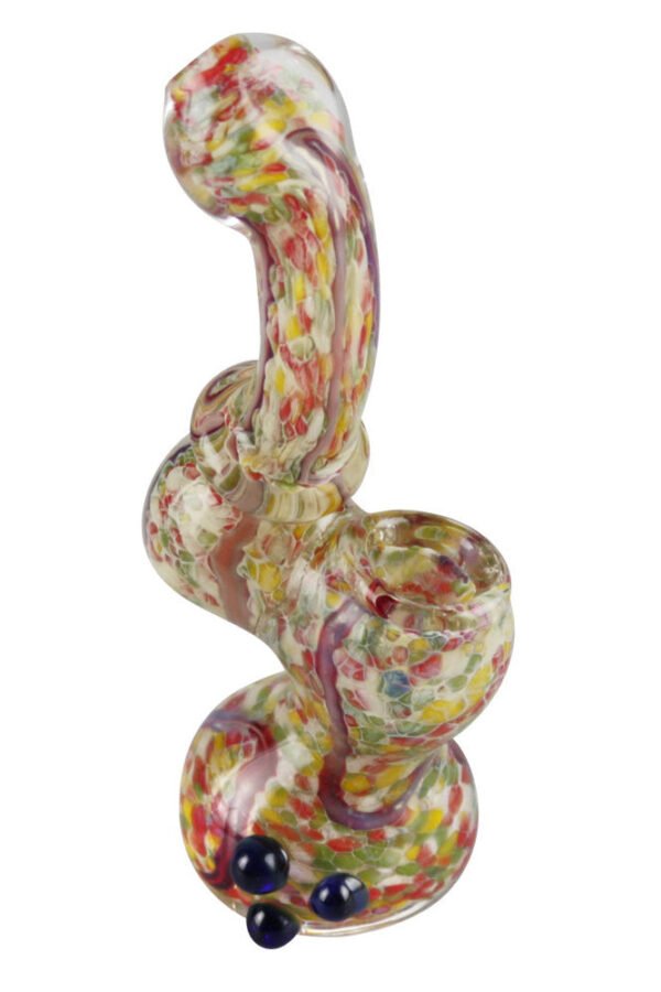 Worked Beaded Mini Bubbler Pipe