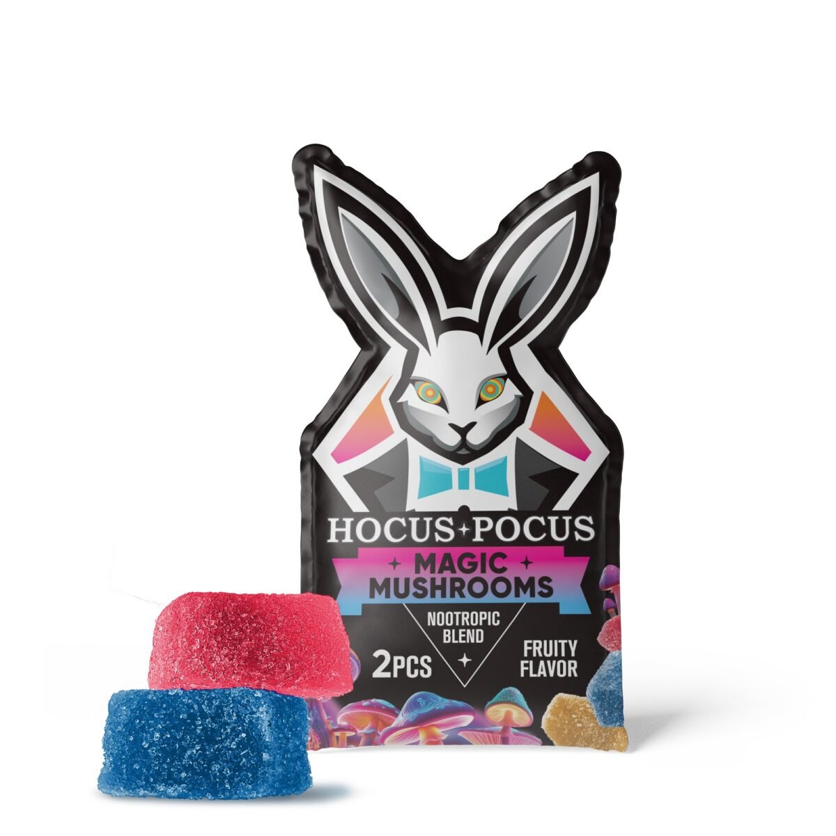 Nootropic Mushroom Blend Gummies - 22.5mg - Fruity Blend - Hocus Pocus (50mg)