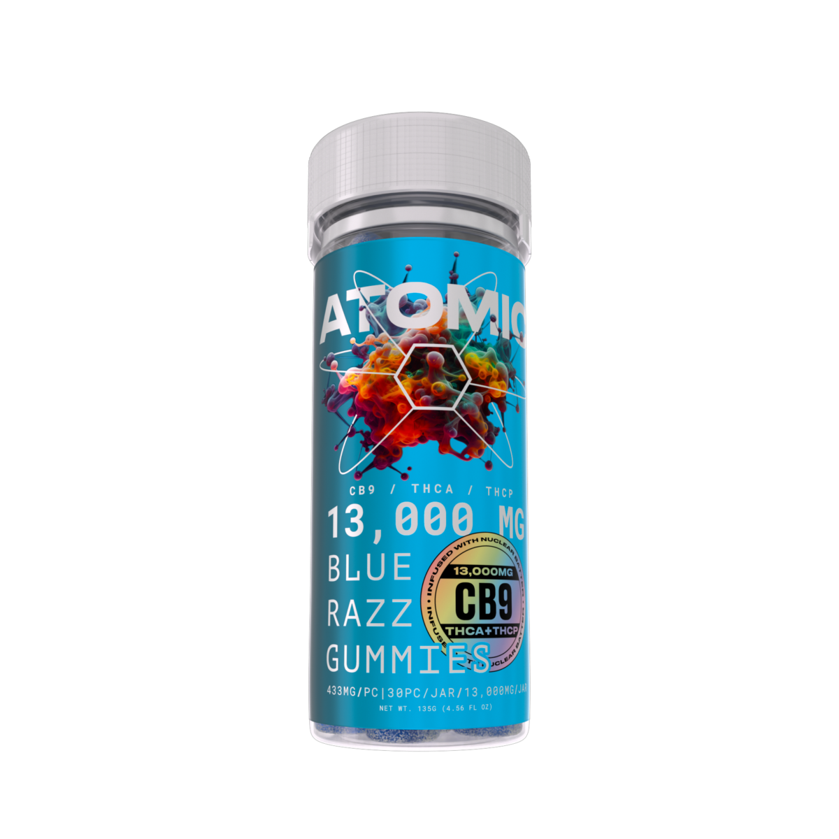Atomic Bomb Gummies - CB9 THCA THCP Infused (13,000mg)