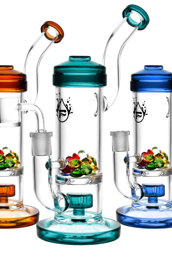 Pulsar Hidden Gems French Press Rig - 9.5""/14mm F/Colors Vary