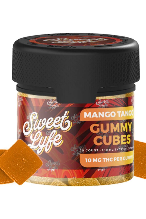 Vegan Gummies 100MG D9 THC- 2oz Jar Mango Tango