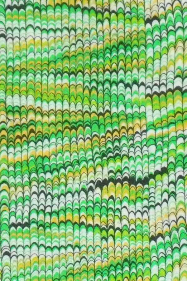 1 Fat Quarter Marbled Alchemy Pulled Feathers Marblers Antique Book End Papers Nature Green Woodrow Journals Bookbinding Quilting Sew Fabric