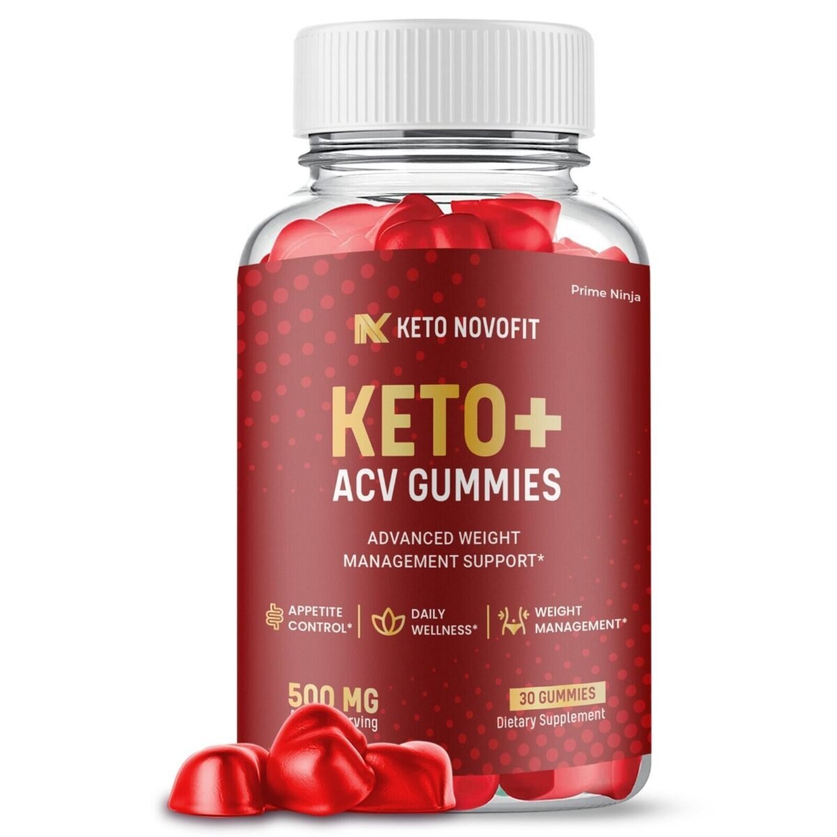 1 Pack Keto Novofit Keto ACV Gummies Max Strength with Apple Cider Vinegar