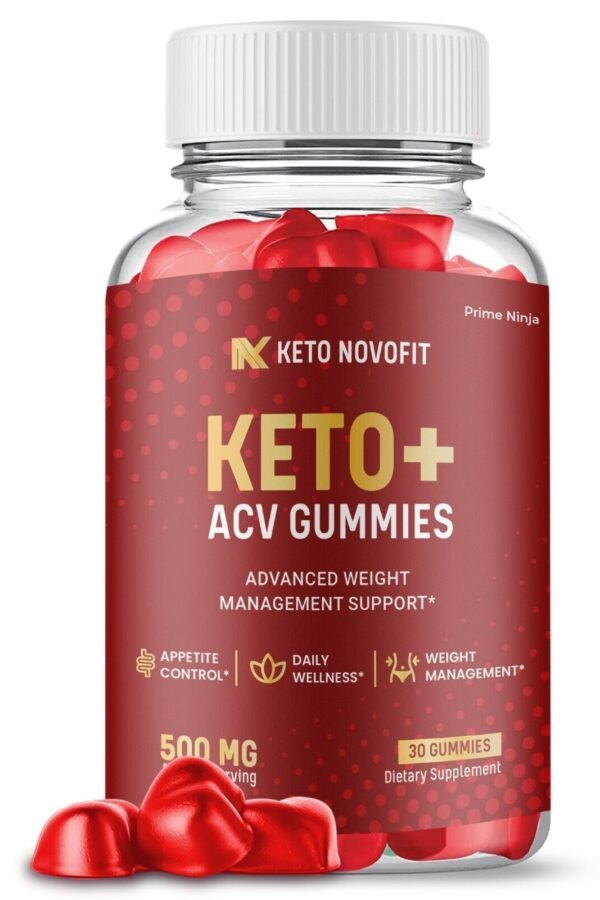 1 Pack Keto Novofit Keto ACV Gummies Max Strength with Apple Cider Vinegar