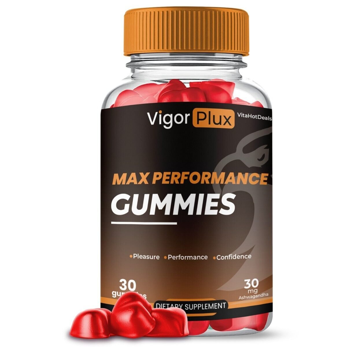 1 Pack Vigor Plux Gummies for Men, VigorPlux Advanced High Potency Formula