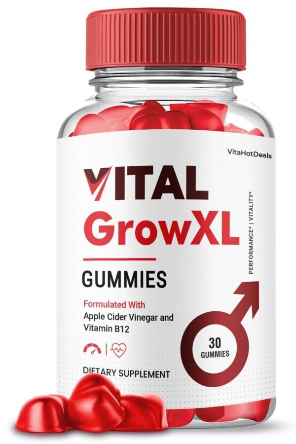 1 Pack Vital Grow XL Gummies For Men, Vital Grow XL Maximum Strength Formula