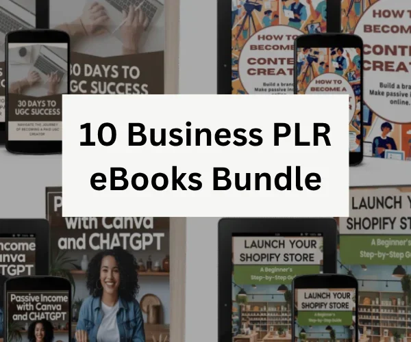 10 Business PLR eBooks Bundle | Lifetime Access
