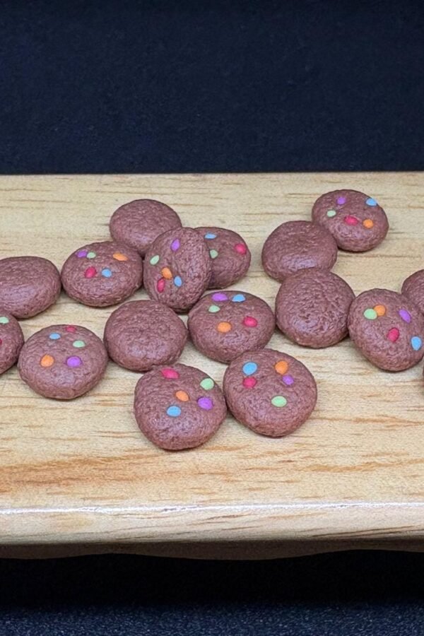 10 Or 20Pcs.miniature Chocolate Cookies, Miniature Bakery, Miniature Food, Dolls House Food, Miniature Sweets,, Miniature Accessories, Cookies