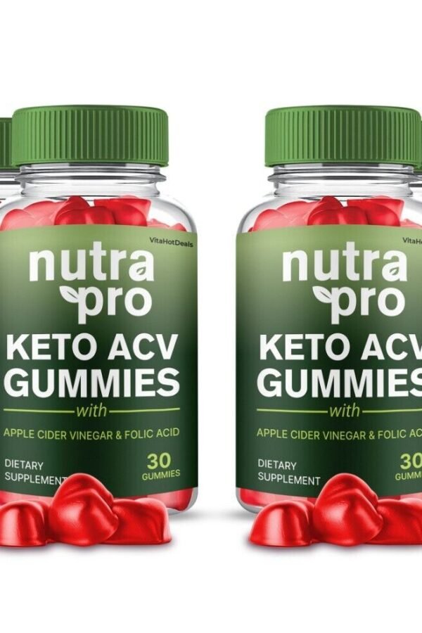 10 Pack Nutra Pro Keto ACV Gummies, Max Strength Premium Formula, NutraPro ACV