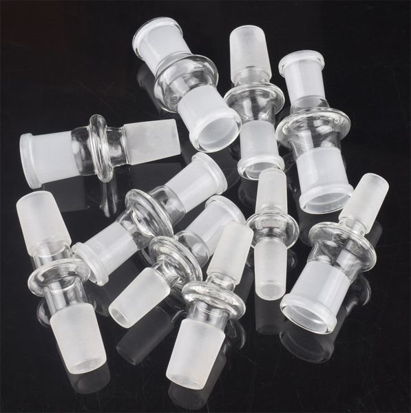 10 Styles Glass Adapter 7cm Hookah Bowl Adaptor 14mm 18mm Female Male Reducer Connector for glass bong water pipe oil rig