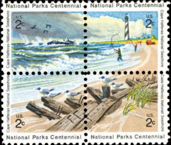 100x Cape Hatteras North Carolina Beach Lighthouse 4 Diff 1972 2C Postage Stamps Free Shipping #1 Source Best Prices On Vintage