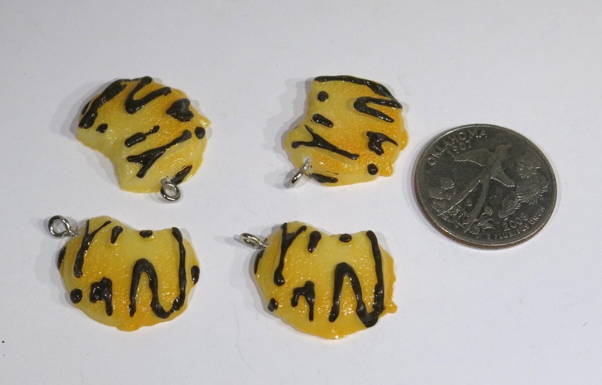 10Pc "Chocolate Chip Cookie" Charm, Resin | Bc1607