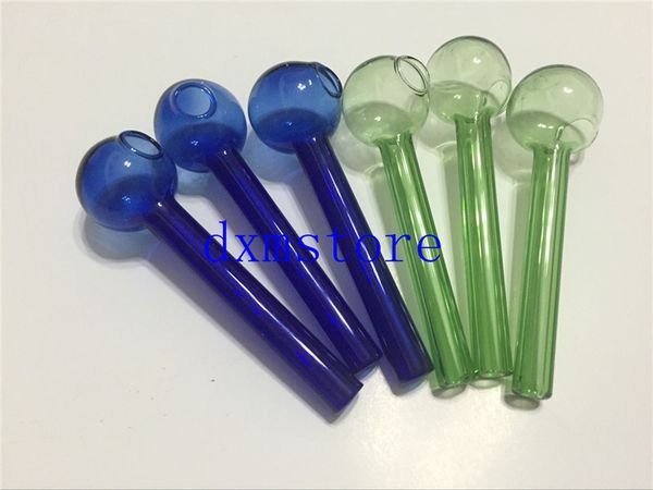 10cm Colorful Great Pyrex Glass Oil Burner Pipe Clear Glass Oil Burner Glass Tube Glass Pipe Oil Nail Glass Oil Pipe Thick Clear Glass