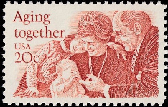 10x Aging Together Honoring Senior Citizens Grandparents 20C 1982 Postage Stamp Free Shipping Your #1 Source Best Prices On Vintage Stamps