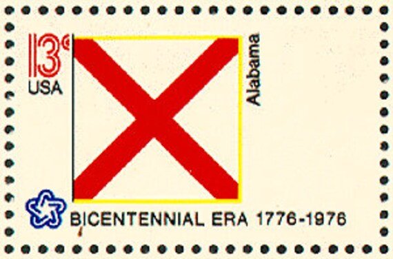 10x Alabama Flag 1976 13C Unused Vintage Postage Stamp Free Shipping Your #1 Source With The Best Prices On Stamps
