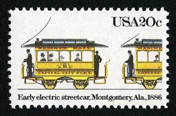 10x Alabama Montgomery Streetcars 1983 20C Unused Postage Stamp Free Shipping Your #1 Source With The Best Prices On Vintage Postage Stamps
