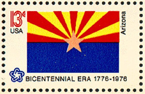 10x Arizona Flag 1976 13C Unused Vintage Postage Stamp Free Shipping Your #1 Source With The Best Prices On Stamps