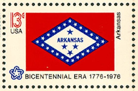 10x Arkansas Flag 1976 13C Unused Vintage Postage Stamp Free Shipping Your #1 Source With The Best Prices On Stamps