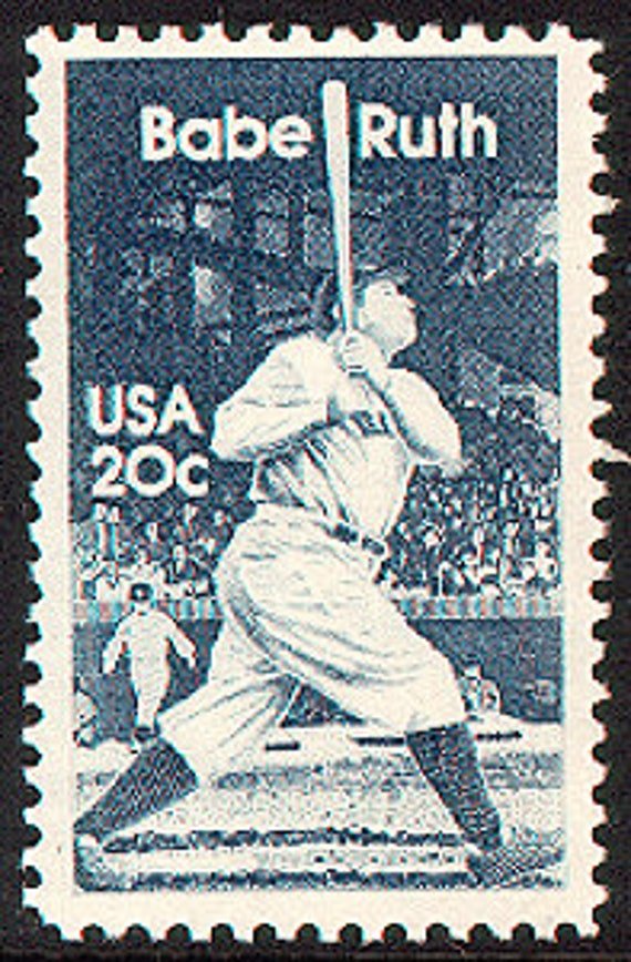 10x Babe Ruth Baseball Star New York Yankees Home Runs 1983 Blue 20C Postage Stamps Free Shipping #1 Source. Best Prices On Vintage Stamps