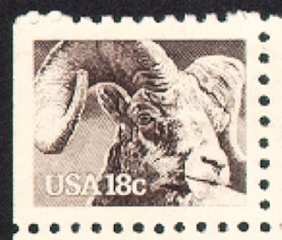 10x Bighorn Sheep Ram Colorado Wyoming Wild Animals 1981 18C Unused Postage Stamp Free Shipping #1 Source Best Prices On Vintage Stamps