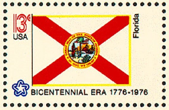 10x Florida Miami Tampa Daytona Pensacola Key West 1976 13C Unused Postage Stamp Free Shipping #1 Source Best Prices On Vintage Stamps