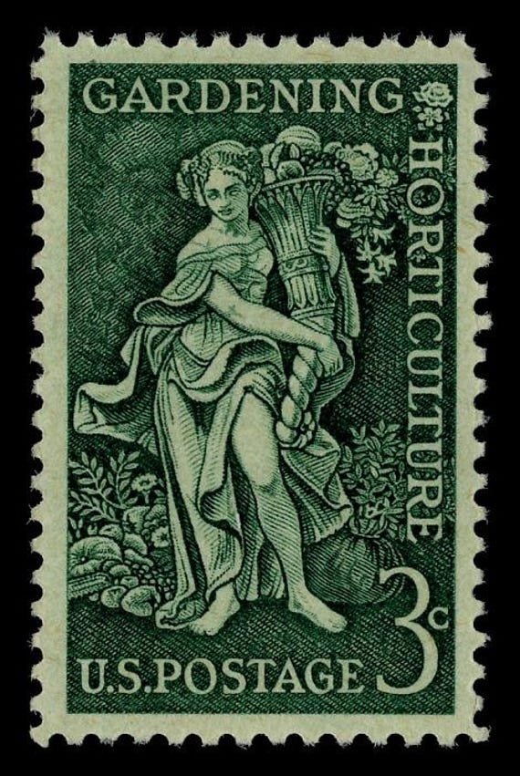 10x Gardening & Horticulture Bountiful Earth Botanical 1958 3C Green Unused Postage Stamp Free Shipping #1 Source Best Prices Vintage Stamps