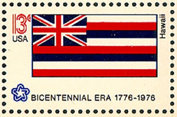 10x Hawaii State Flag 1976 13C Unused Vintage Postage Stamp Free Shipping Your #1 Source With The Best Prices On Stamps