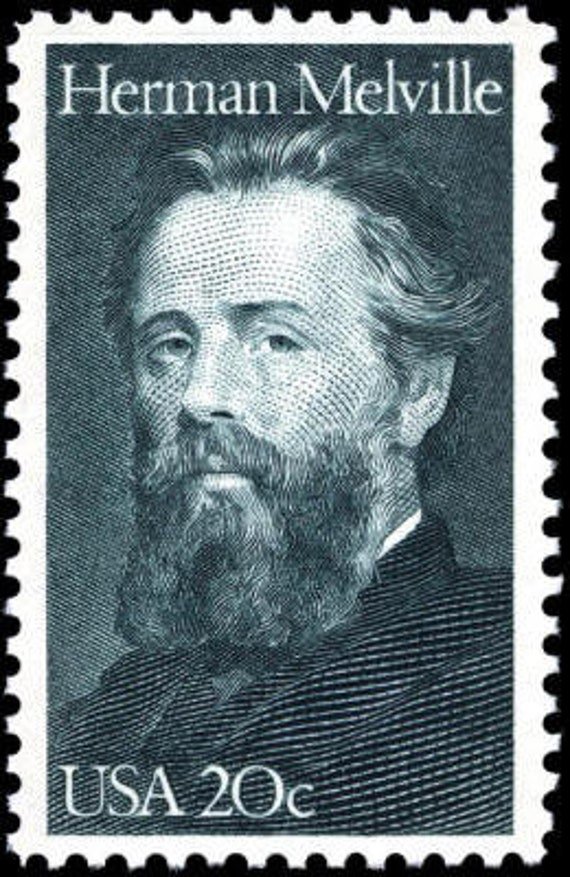 10x Herman Melville Moby Dick Whaling Author 1984 20C Blue Unused Postage Stamp Free Shipping #1 Source Best Prices On Vintage Stamps