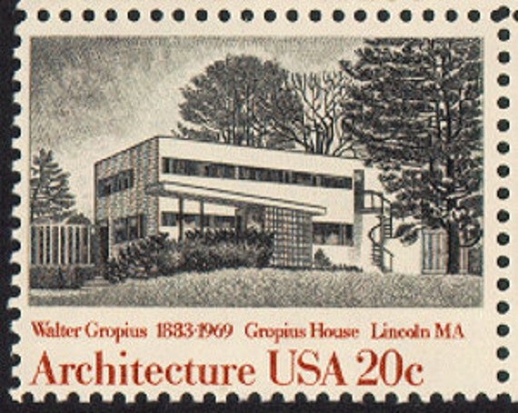 10x Massachusetts Gropius House Architecture 1982 20C Unused Postage Stamp Free Shipping Your #1 Source Best Prices On Vintage Stamps
