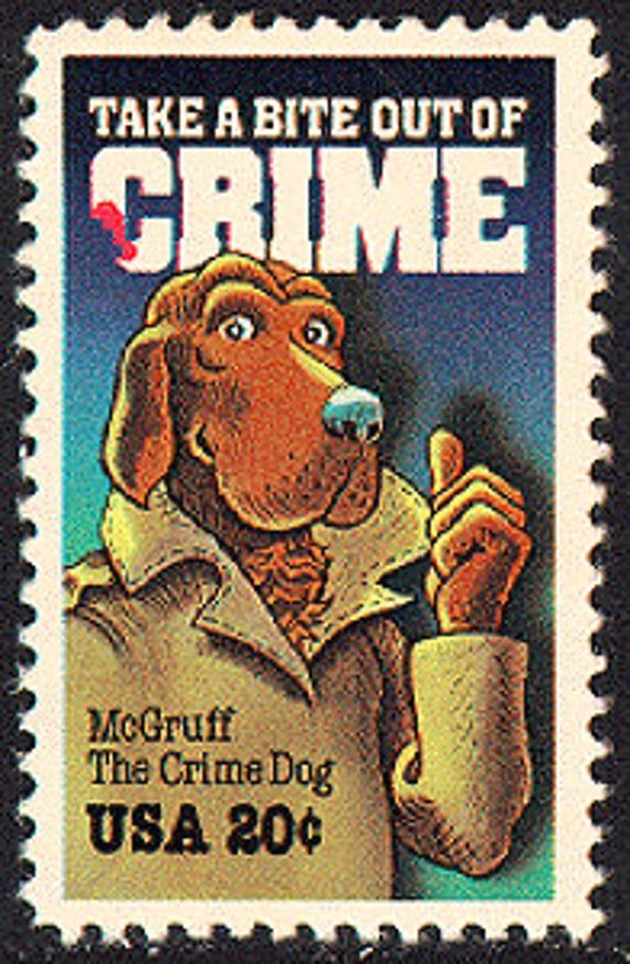 10x Mcgruff The Crime Dog Police 1984 20C Stamp Vintage Postage Free Shipping Your #1 Source With The Best Prices On Stamps