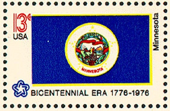 10x Minnesota Flag 1976 13C Unused Vintage Postage Stamp Free Shipping Your #1 Source With The Best Prices On Stamps