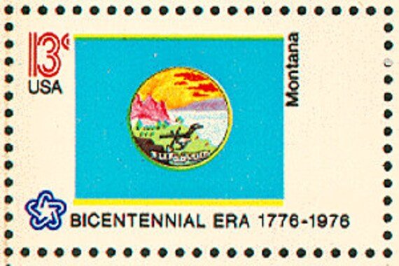 10x Montana Flag 1976 13C Unused Vintage Postage Stamp Free Shipping Your #1 Source With The Best Prices On Stamps