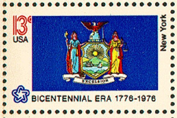 10x New York Flag 1976 13C Unused Vintage Postage Stamp Free Shipping Your #1 Source With The Best Prices On Stamps