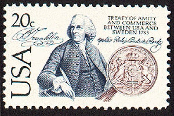10x Sweden Benjamin Franklin 1983 20C Unused Vintage Postage Stamp Free Shipping Your #1 Source With The Best Prices On Stamps