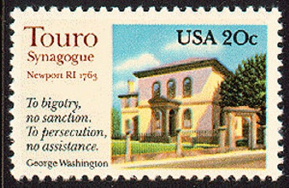 10x Touro Synagogue 1982 20C Vintage Postage Stamp Per Free Shipping #1 Source For Stamps