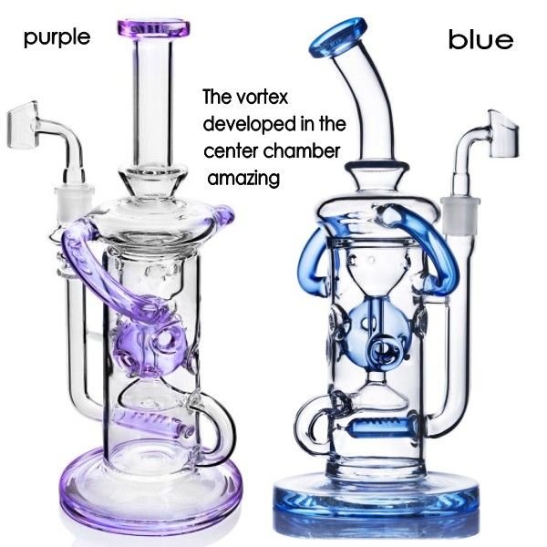 11.3inch Belly Glass Bong Heady Hookahs Smoking Accessories Water Pipe Oil Burner Recycler Beaker Dab Rig 14mm