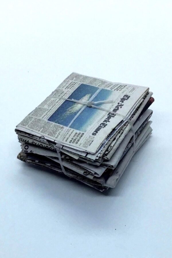 112 Miniature Newspaper Bundle Of Recycling Papers Scale Dollhouse Diorama Customization