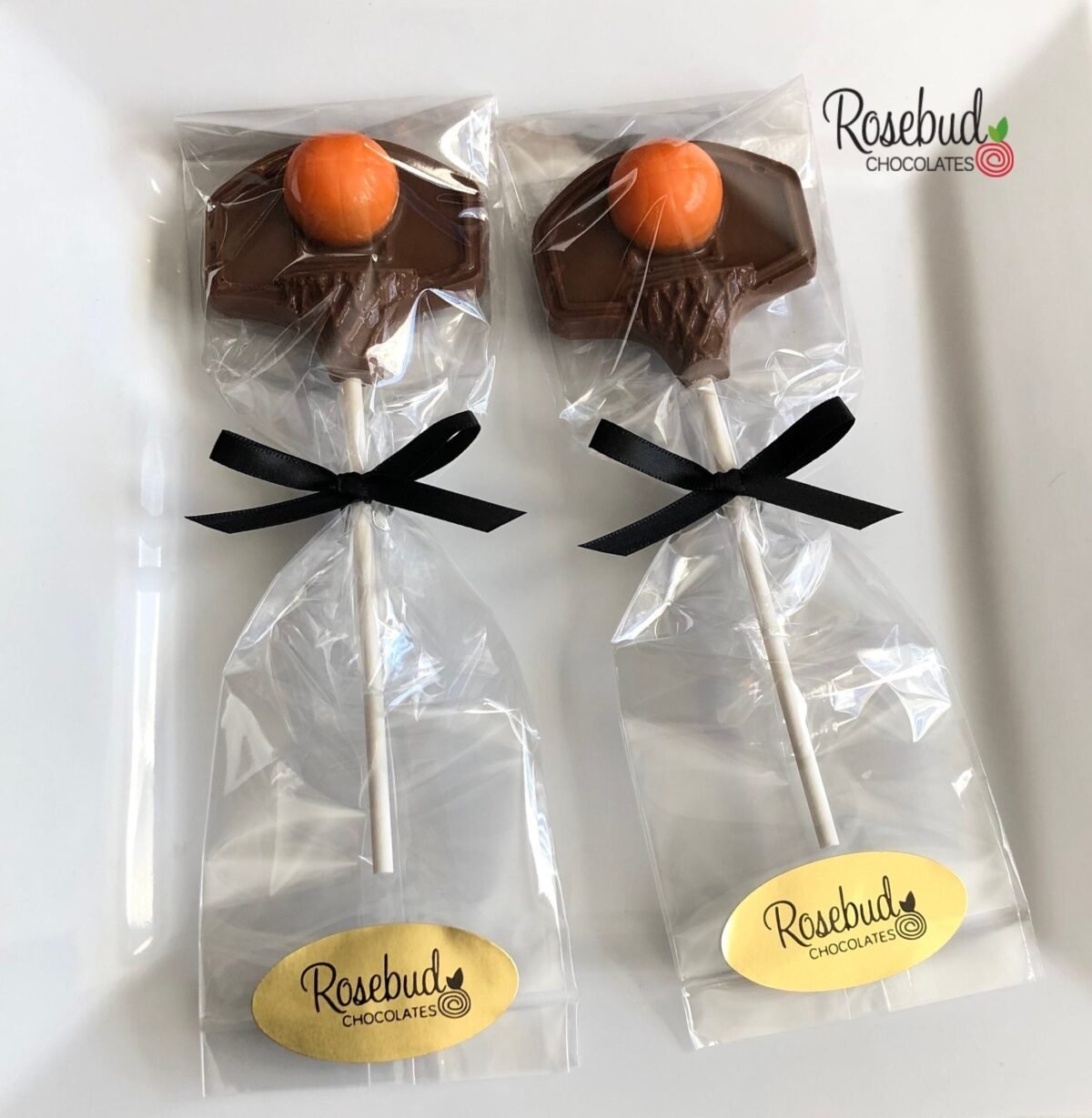 12 Basketball Hoop Chocolate Lollipop Sports Birthday Party Candy Favors Team Banquet Fundraiser