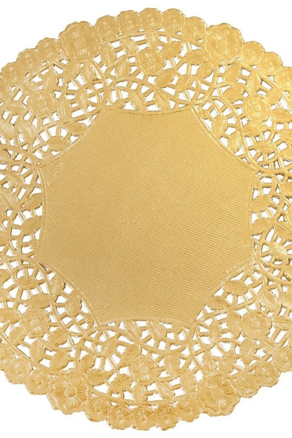 12" Gold Foil Paper Lace Doily 60 Doilies Weddings Crafts, Wedding Decor, Bridal Shower, Baby Shower, Scrapbooking, Large Doilies, Diy Bride
